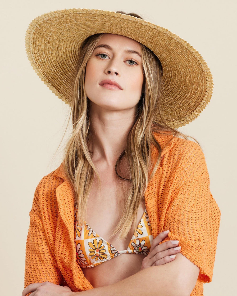 Hemlock Tropez Straw Visor