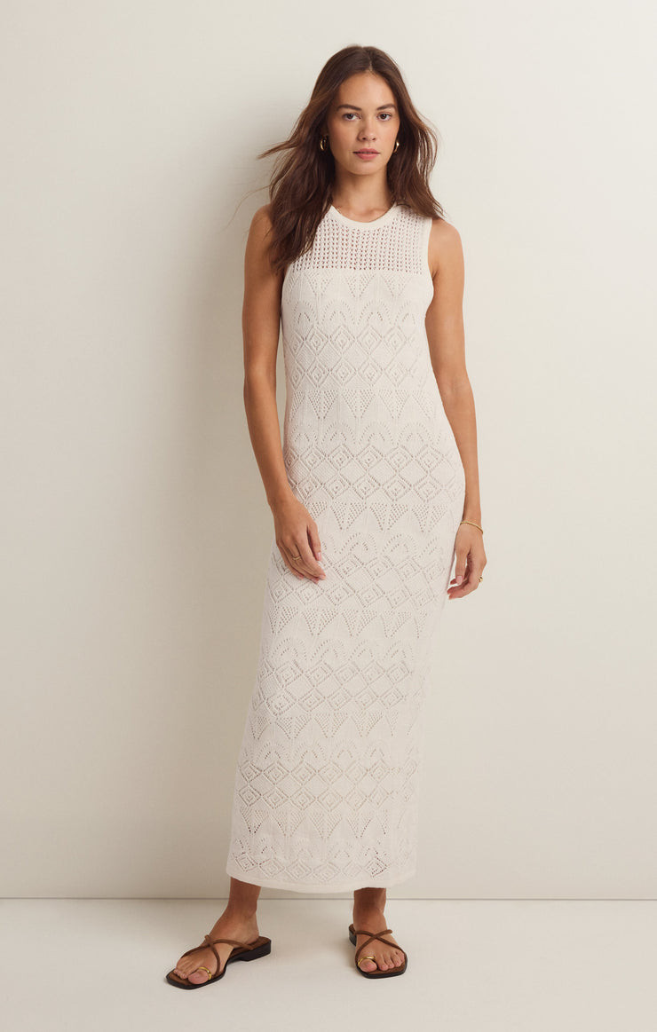 Z Supply Women's Mallorca Crochet Midi Dress