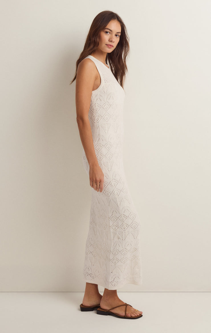 Z Supply Women's Mallorca Crochet Midi Dress
