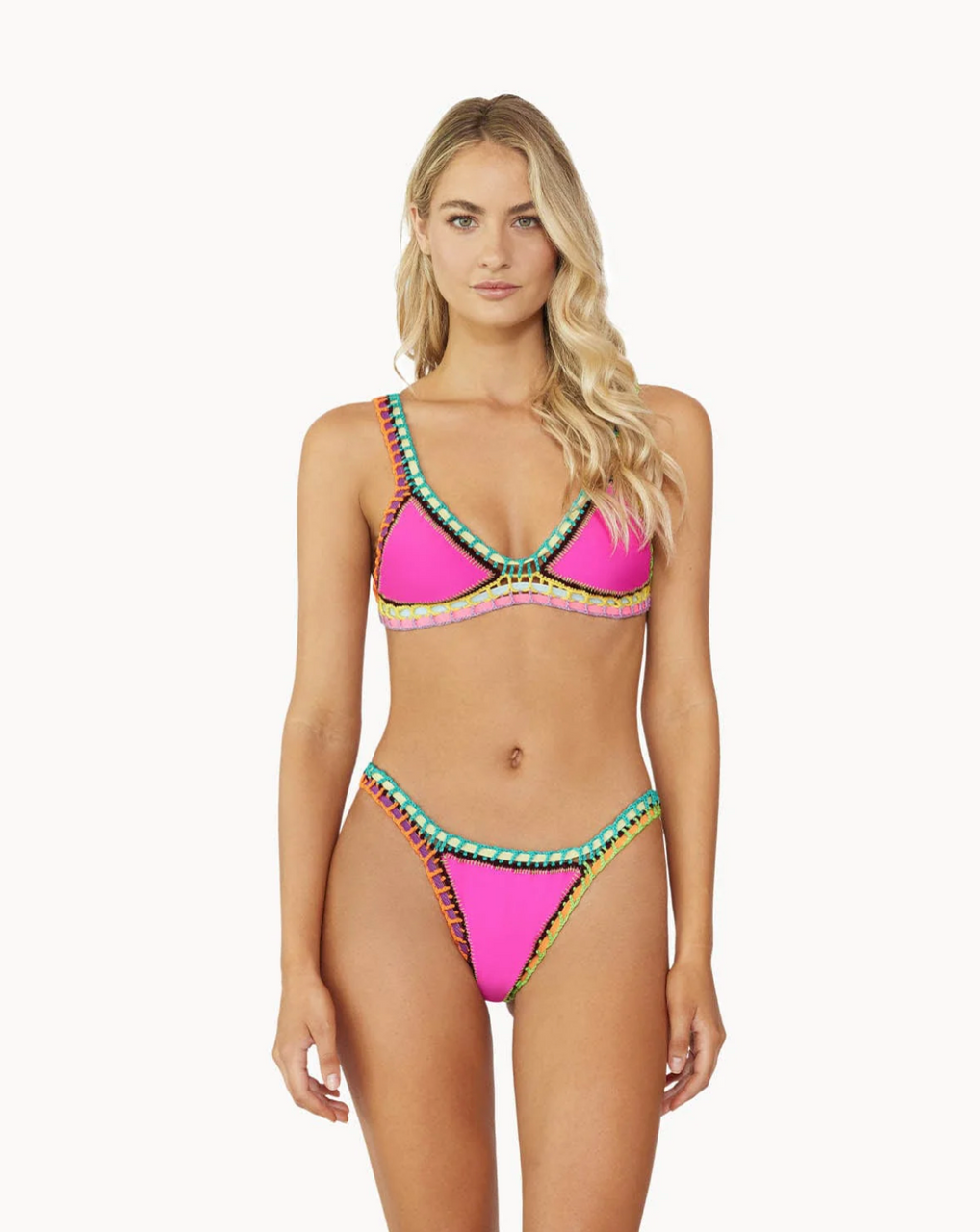 PQ Swim Women's Ferrarini Crochet Bikini Bottoms