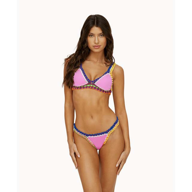 PQ Swim Women's Ferrarini Crochet Bikini Bottoms 6 PQ Swim Women's Ferrarini Crochet Bikini Bottoms
