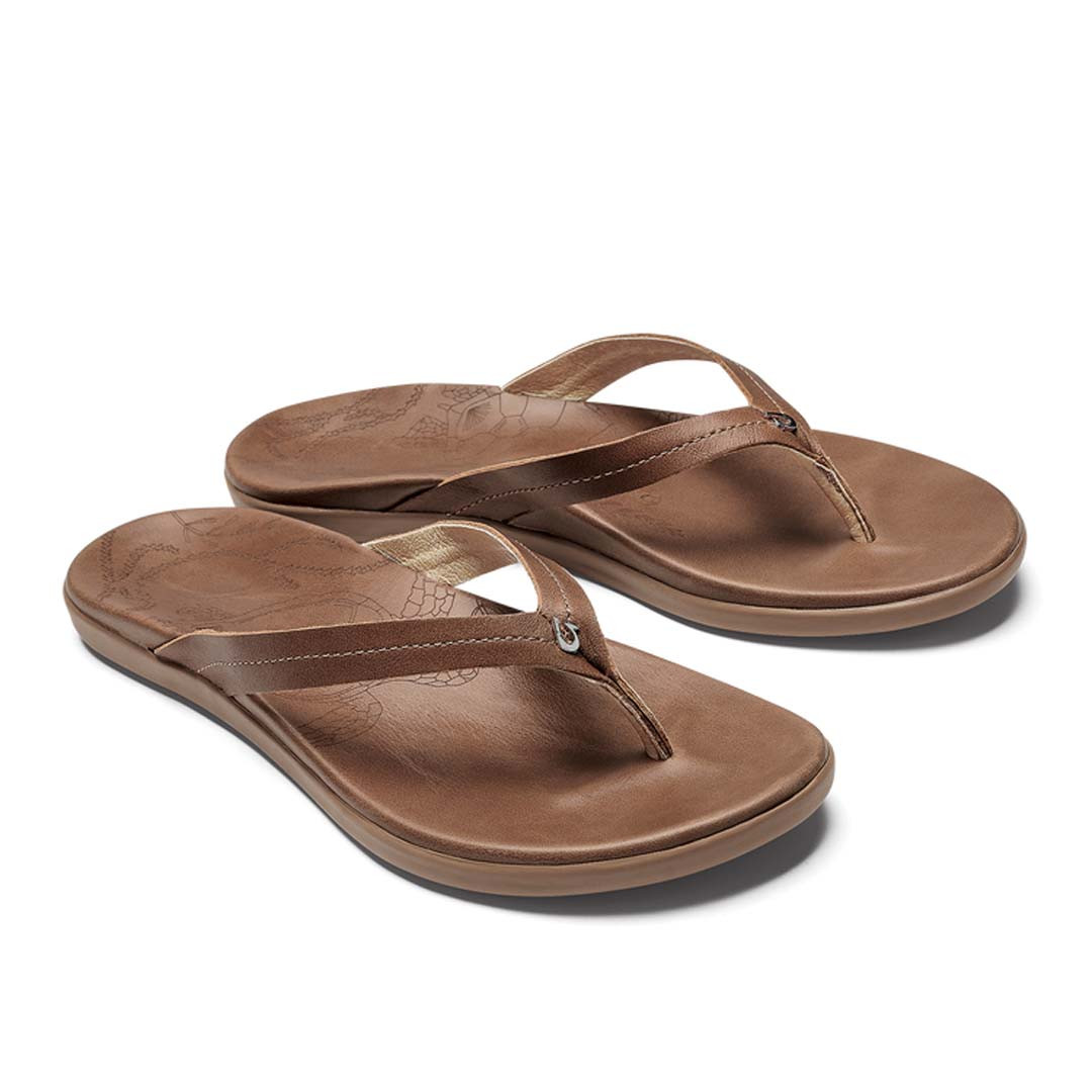 Olukai Women's Honu Leather Beach Sandals