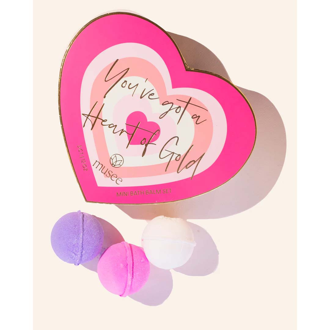 Heart of Gold Mini Three Bath Balm Set 4 Heart of Gold Mini Three Bath Balm Set