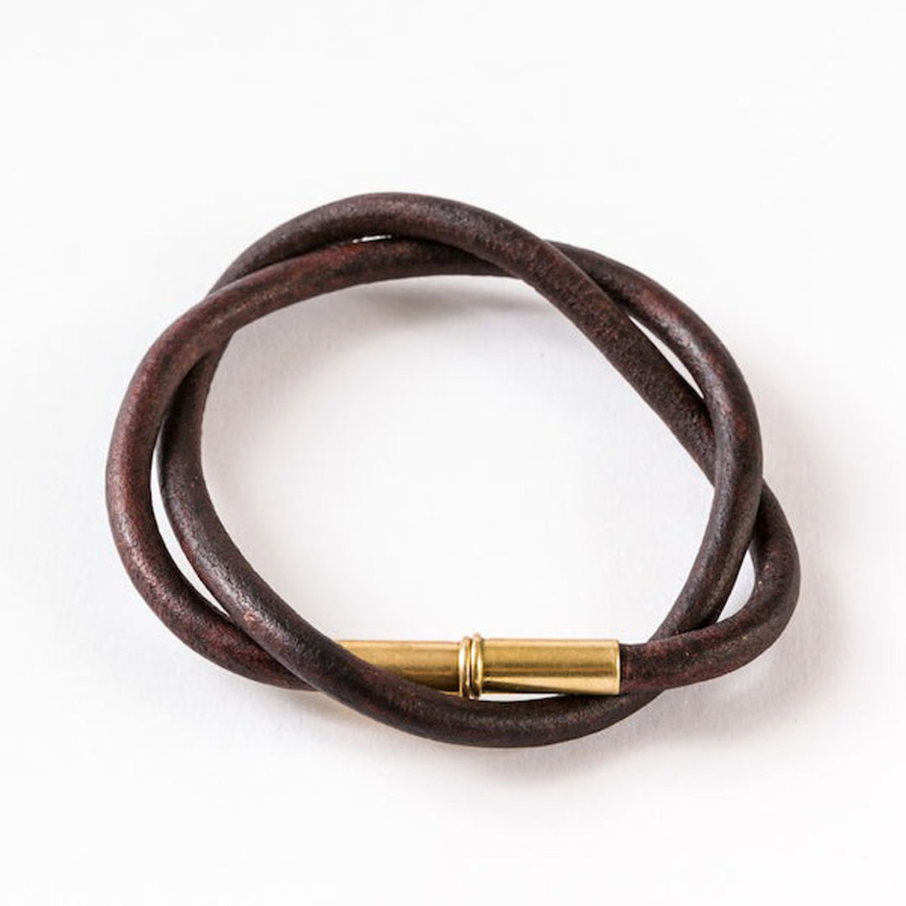 Tres Cuervos Flint Leather Wrap Bracelet