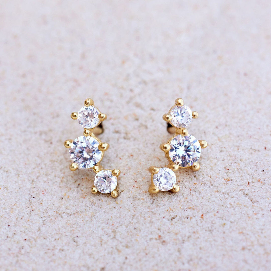 Pura Vida Estrella Gemstone Stud Earrings 4 Pura Vida Estrella Gemstone Stud Earrings