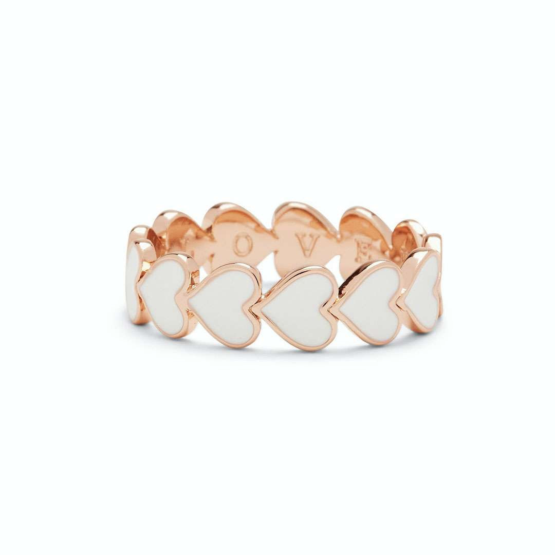 Pura Vida Love Hearts Band Ring
