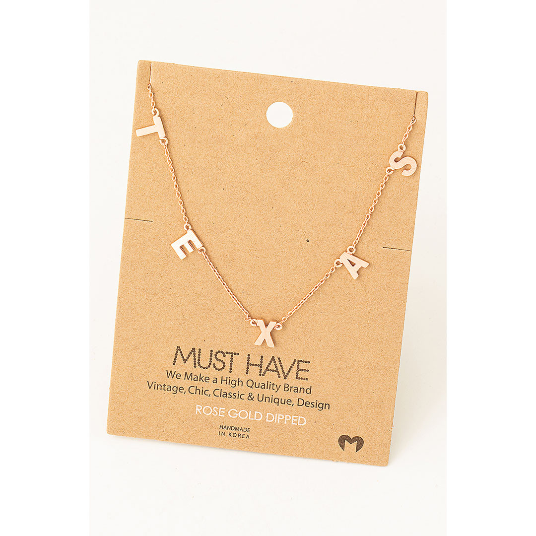 Texas Charm Pendant Necklace 2 Texas Charm Pendant Necklace