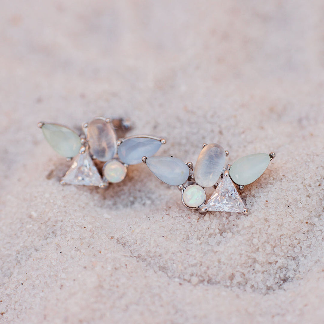 Pura Vida Skylar Gemstone Stud Earrings