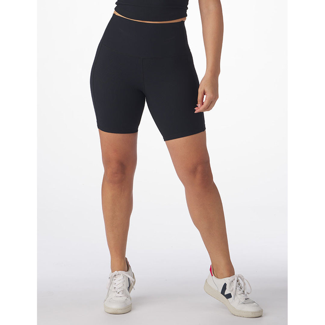Glyder Women's Sculpt Rib Directional Biker Shorts