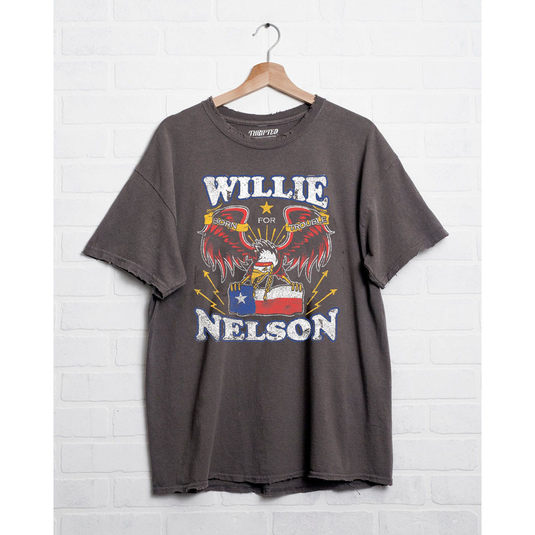 Livy Lu Willie Nelson Born For Trouble Tee