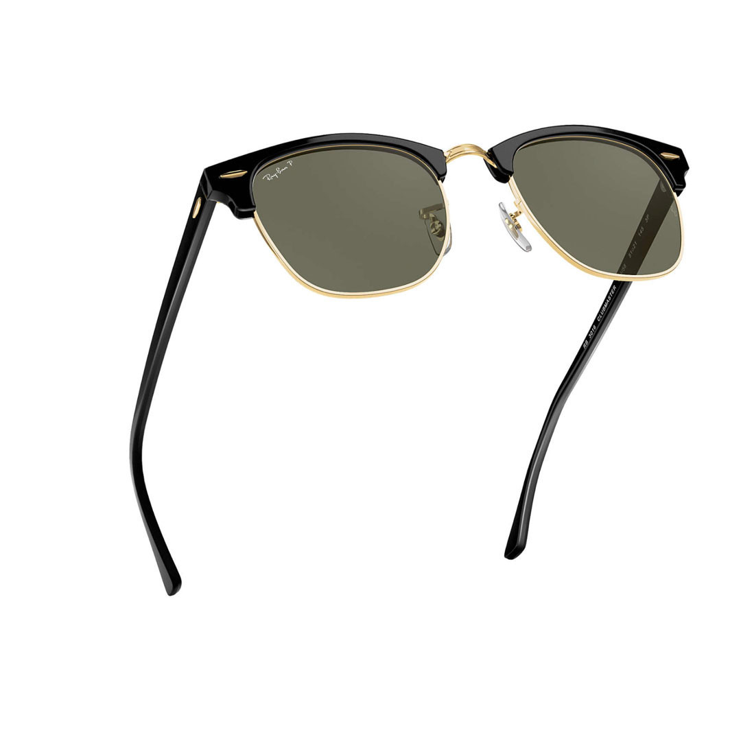 Ray-Ban Polarized Clubmaster Sunglasses - Black 3 Ray-Ban Polarized Clubmaster Sunglasses - Black