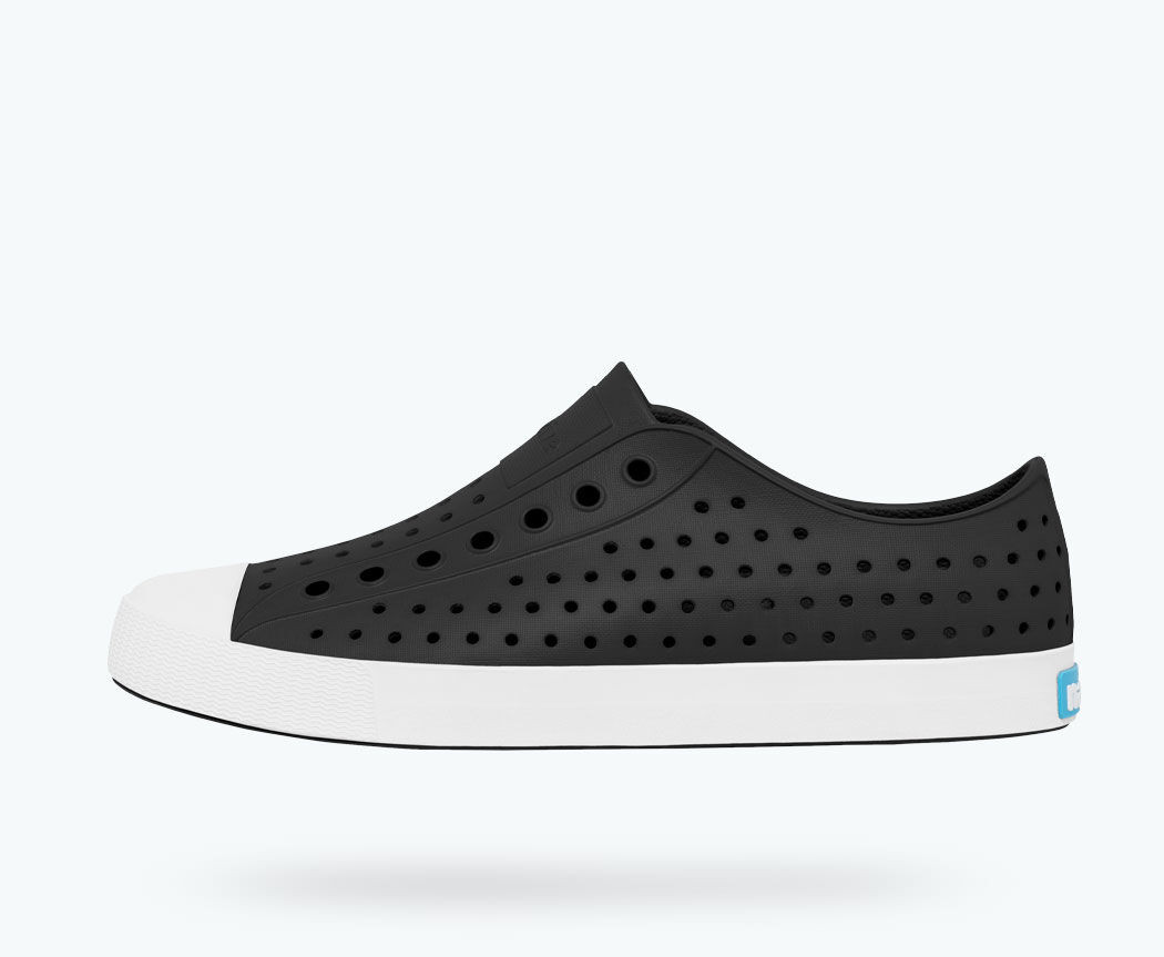 native Women's Jefferson Shoes - Jiffy Black/ Shell White