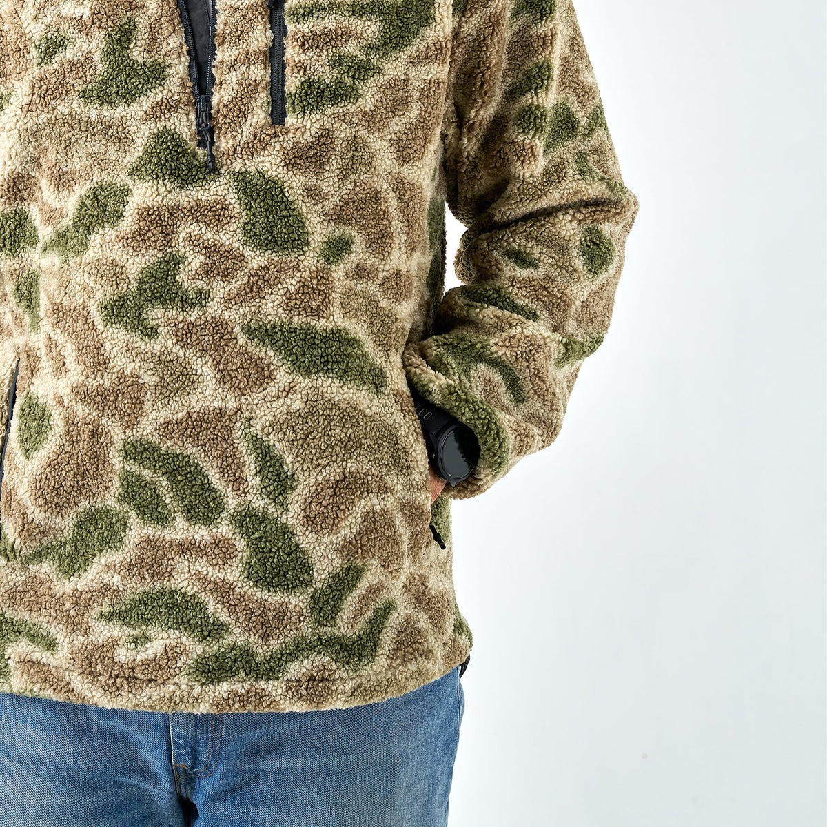 Burlebo Men's Mountain Fleece Sherpa Quarter Zip Pullover 10 Burlebo Men's Mountain Fleece Sherpa Quarter Zip Pullover