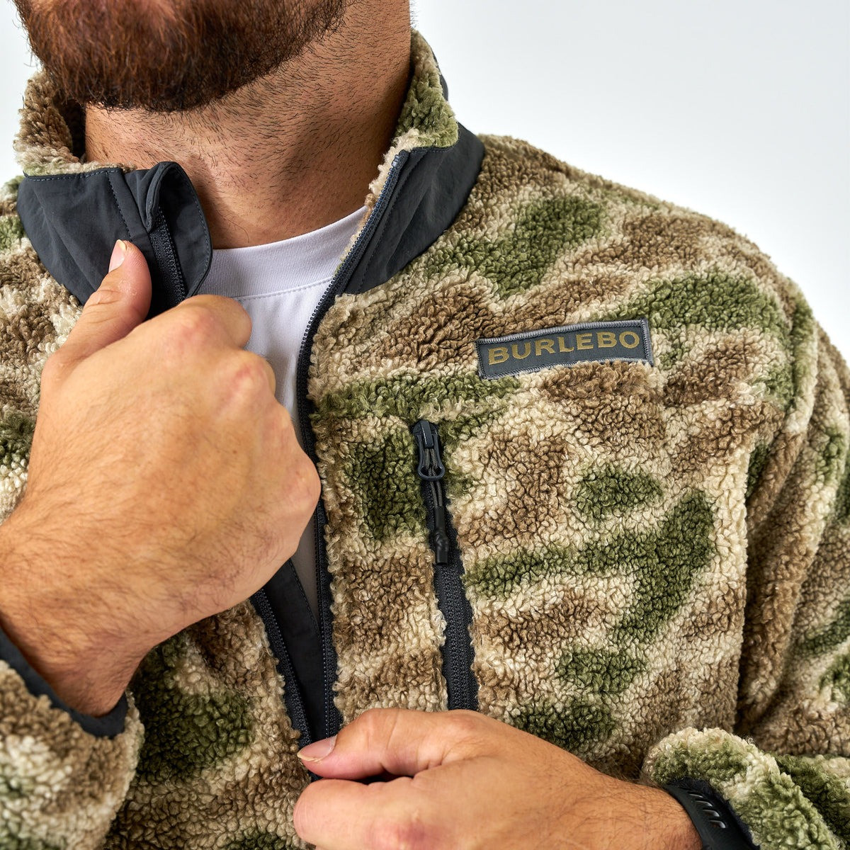 Burlebo Men's Mountain Fleece Sherpa Quarter Zip Pullover 9 Burlebo Men's Mountain Fleece Sherpa Quarter Zip Pullover