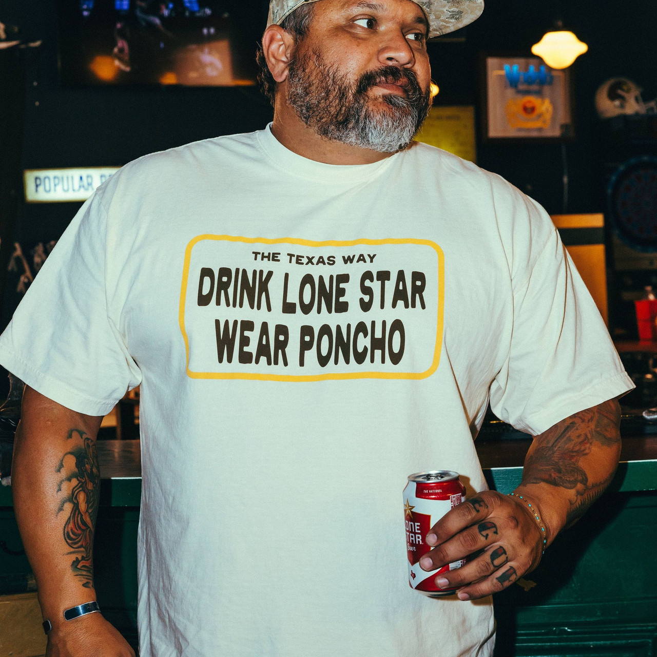 Poncho Outdoors X Lone Star Men's The Texas Way Tee