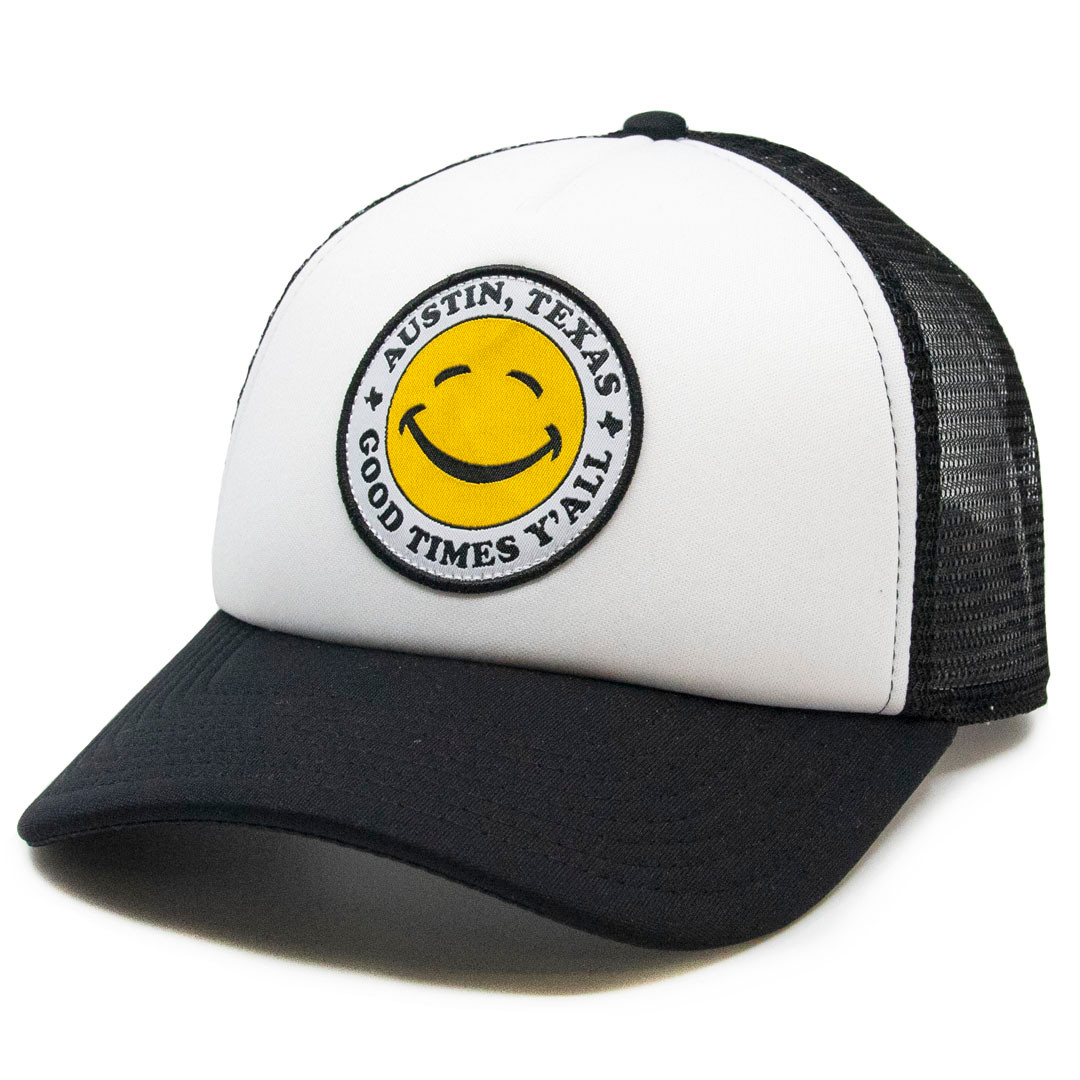 Smiley Face Good Times Y'all Trucker Hat