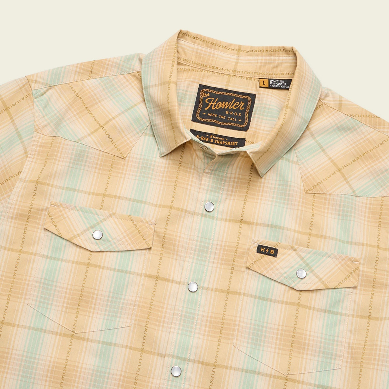 Howler Brothers Men's H Bar B Snapshirt 14 Howler Brothers Men's H Bar B Snapshirt