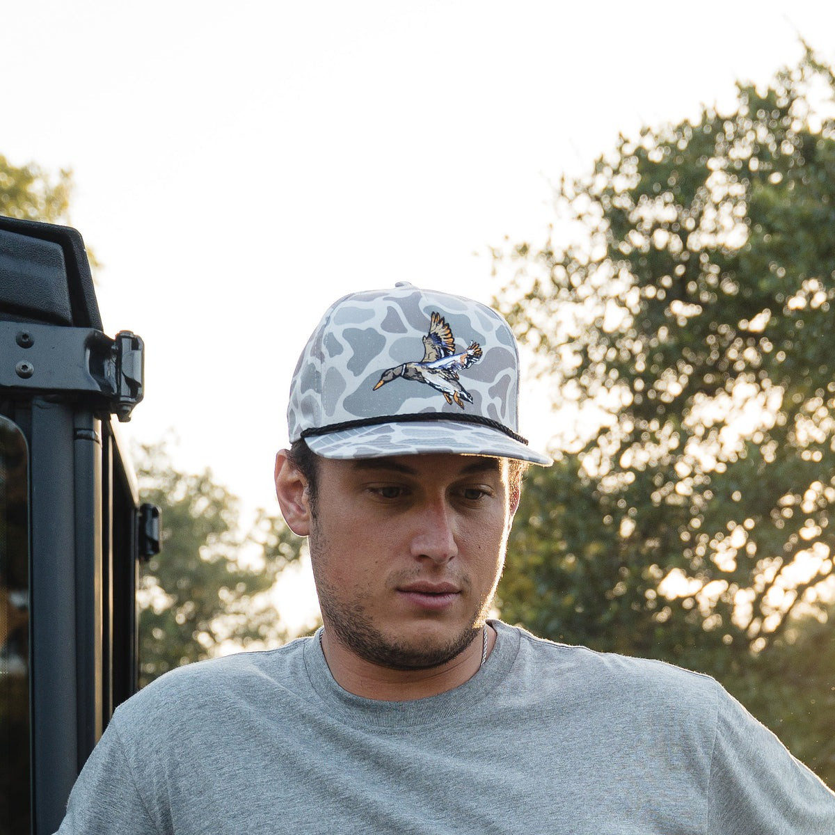 Burlebo Men's Diving Mallard Camo Snapback Hat