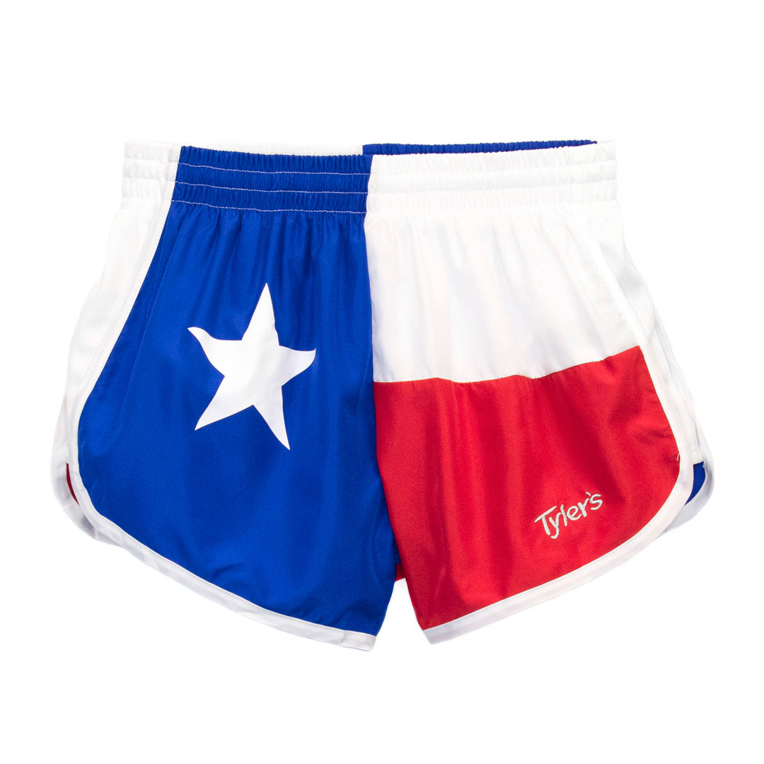 TYLER'S Girls' Texas Flag Racer Shorts
