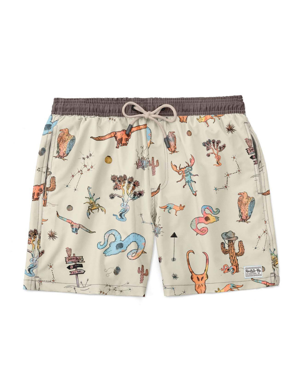 Baja Llama Men's A Very Dangerous Desert Swim Trunks