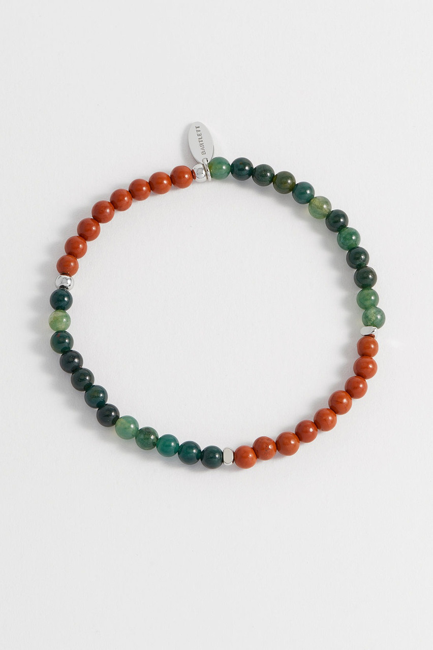 Bartlett London Men's Gemstone Beaded Bracelet
