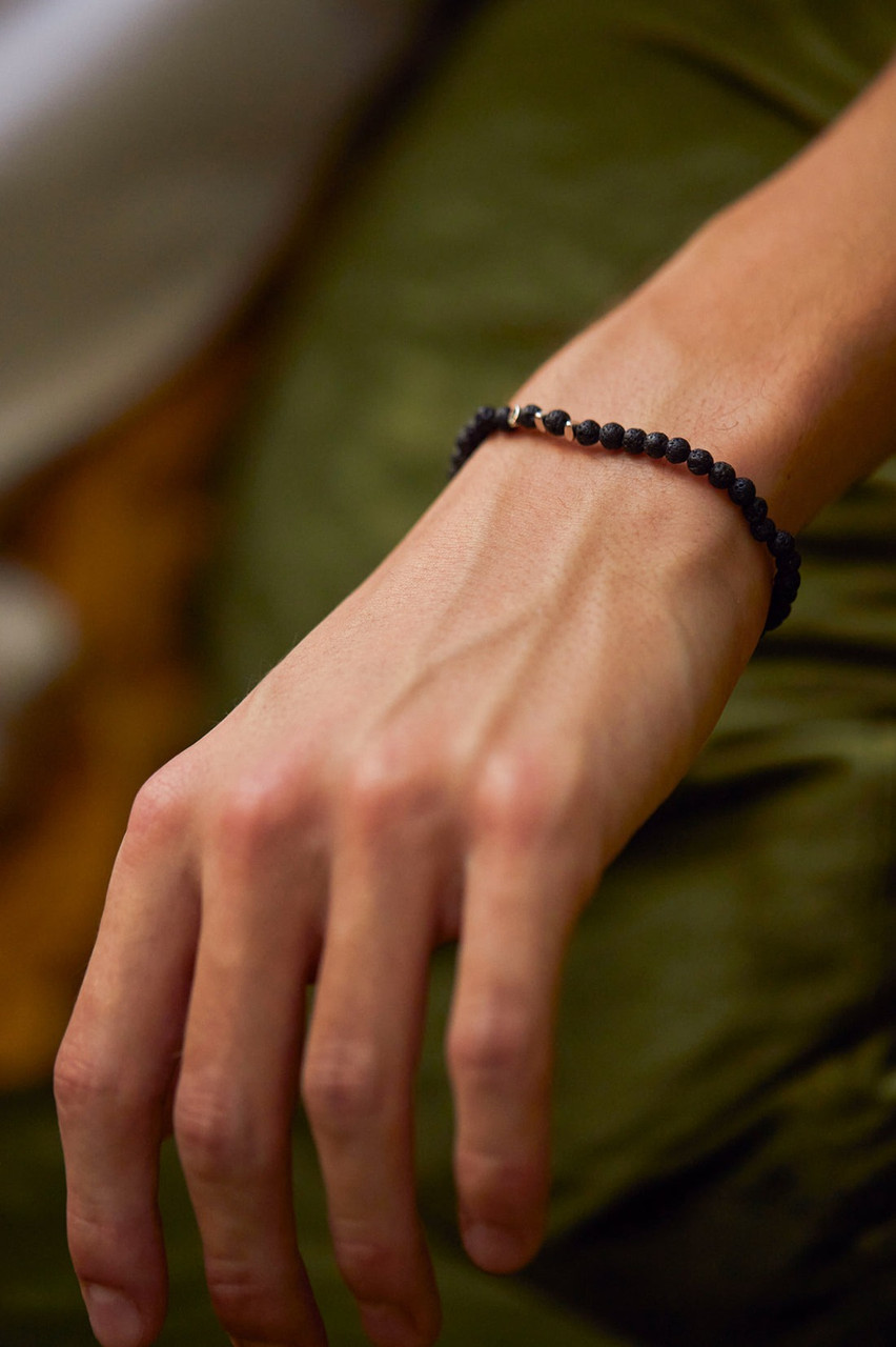 Bartlett London Men's Gemstone Beaded Bracelet