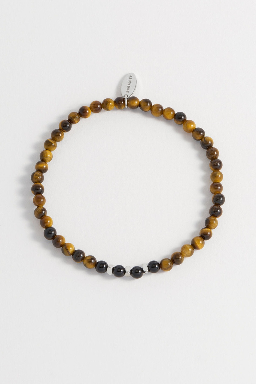 Bartlett London Men's Gemstone Beaded Bracelet