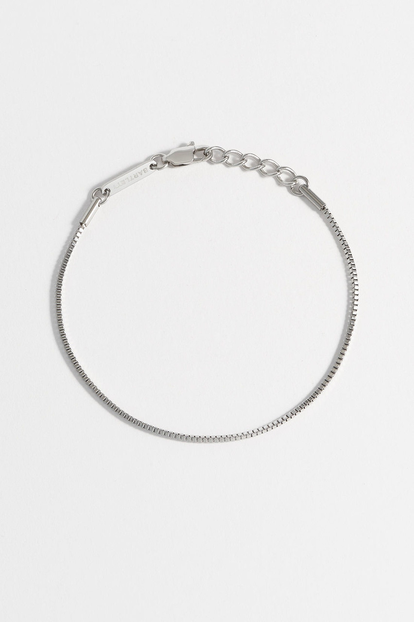 Bartlett London Men's Thin Box Chain Bracelet