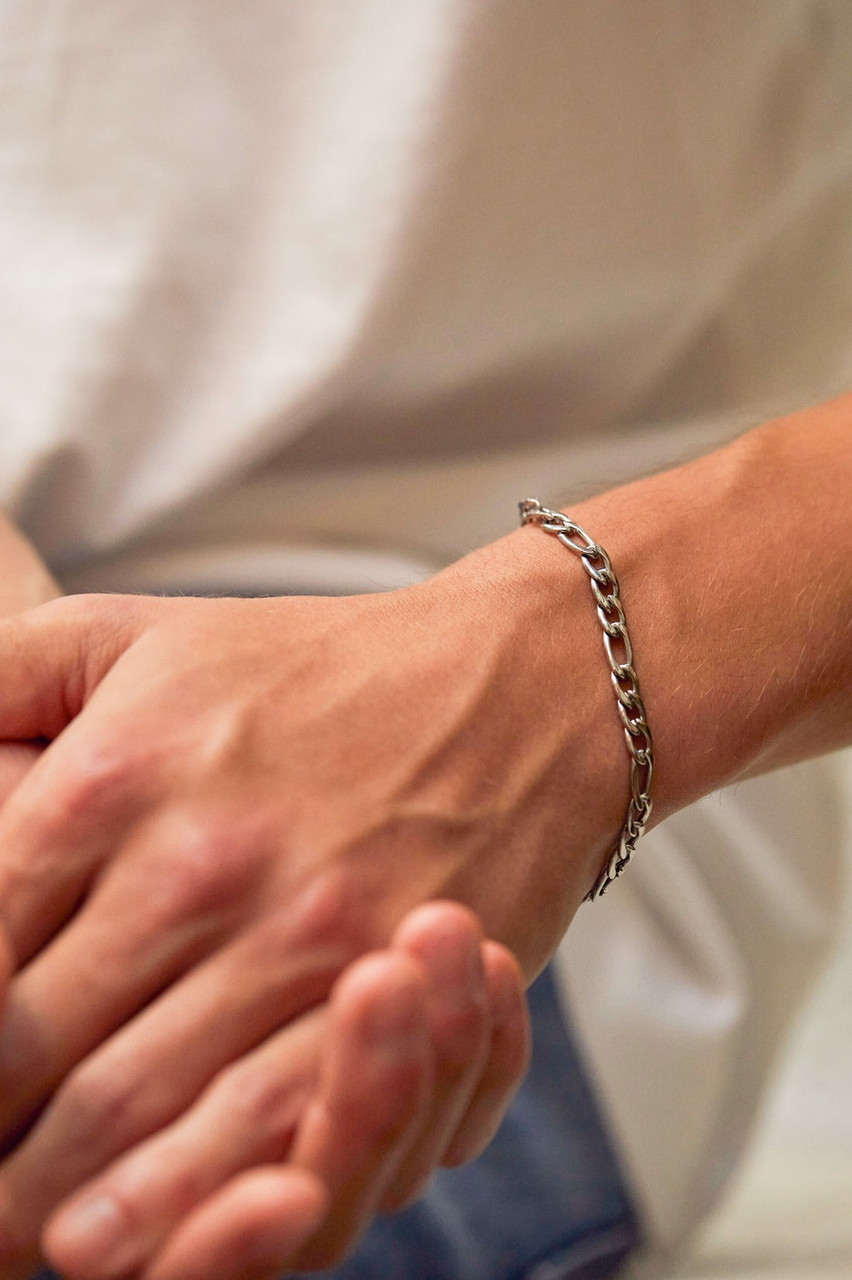 Bartlett London Men's Figaro Chain Bracelet