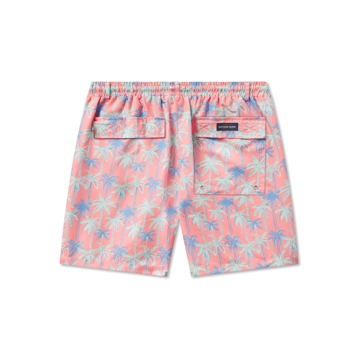 Southern Marsh Men's Neon Palms Harbor Lined Trunks
