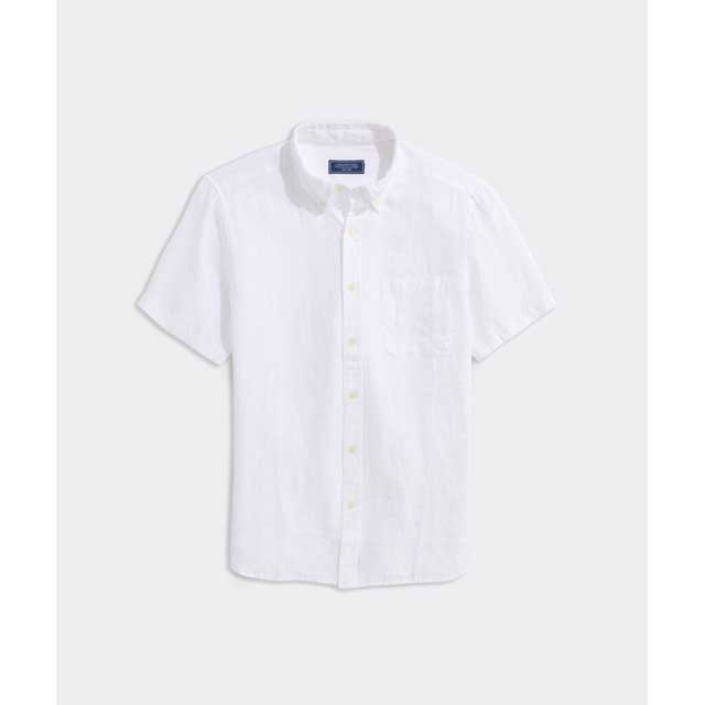 Vineyard Vines Men's Surfside Linen Short Sleeve Shirt