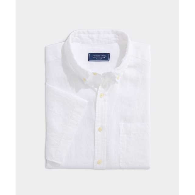 Vineyard Vines Men's Surfside Linen Short Sleeve Shirt
