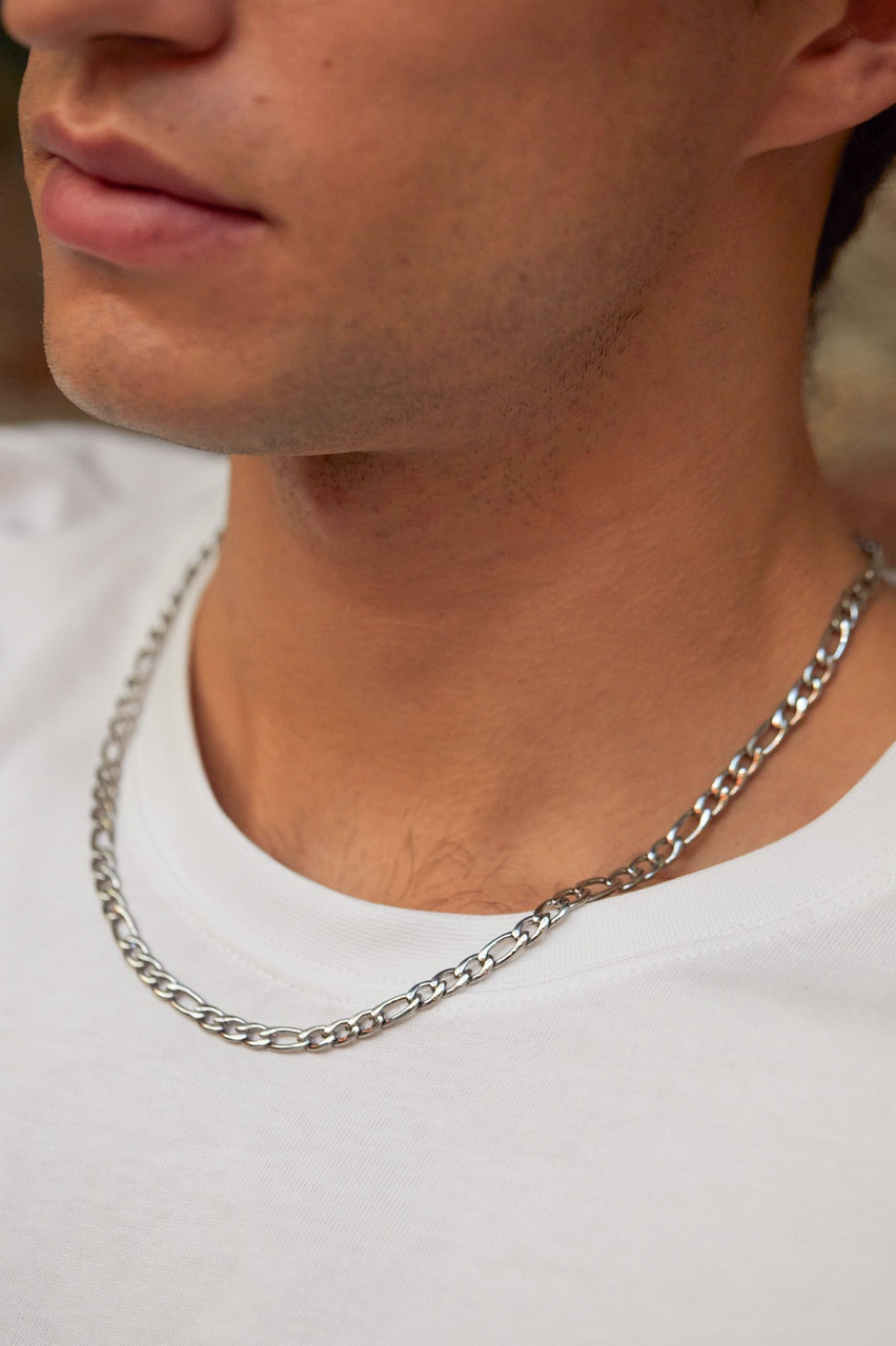 Bartlett London Men's Figaro Chain Necklace 4 Bartlett London Men's Figaro Chain Necklace