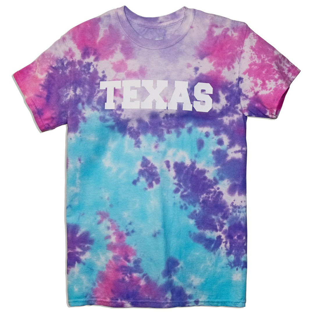 Texas Cotton Candy Tie Dye Tee