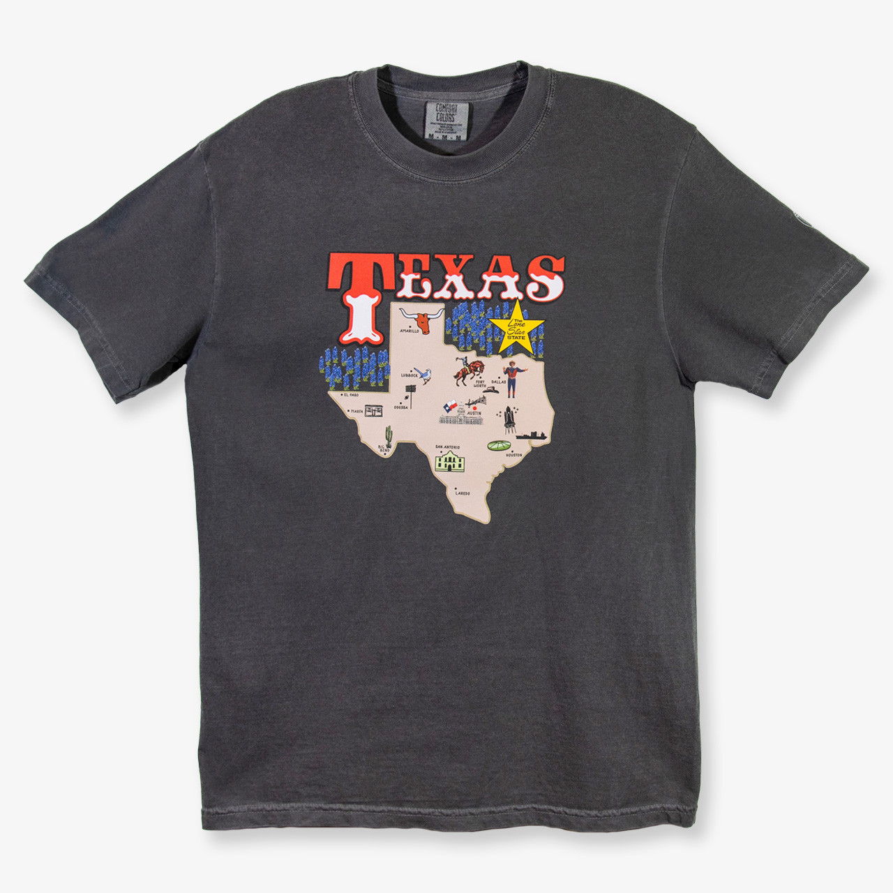 Tyler's x Jean & James Texas Map Tee