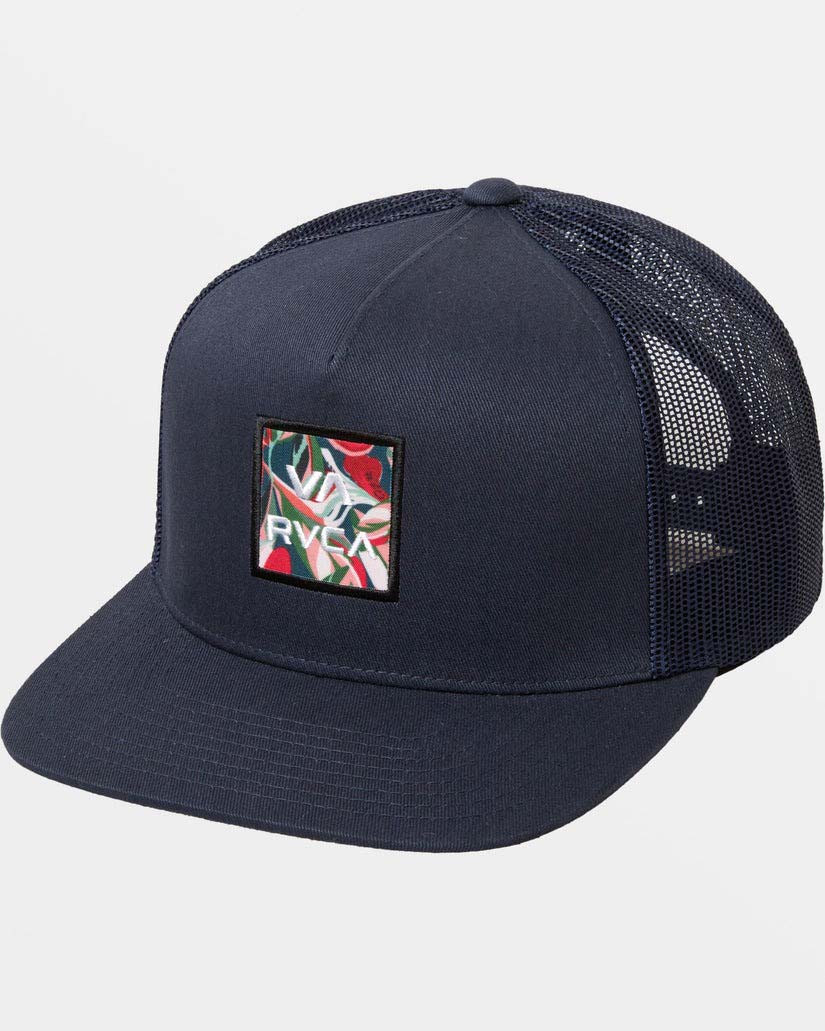 RVCA Men's VA All the Way Print Trucker Hat