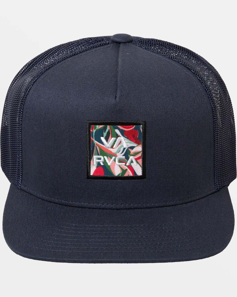 RVCA Men's VA All the Way Print Trucker Hat