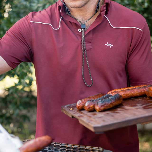 Texas Standard Men's Lariat Western Polo