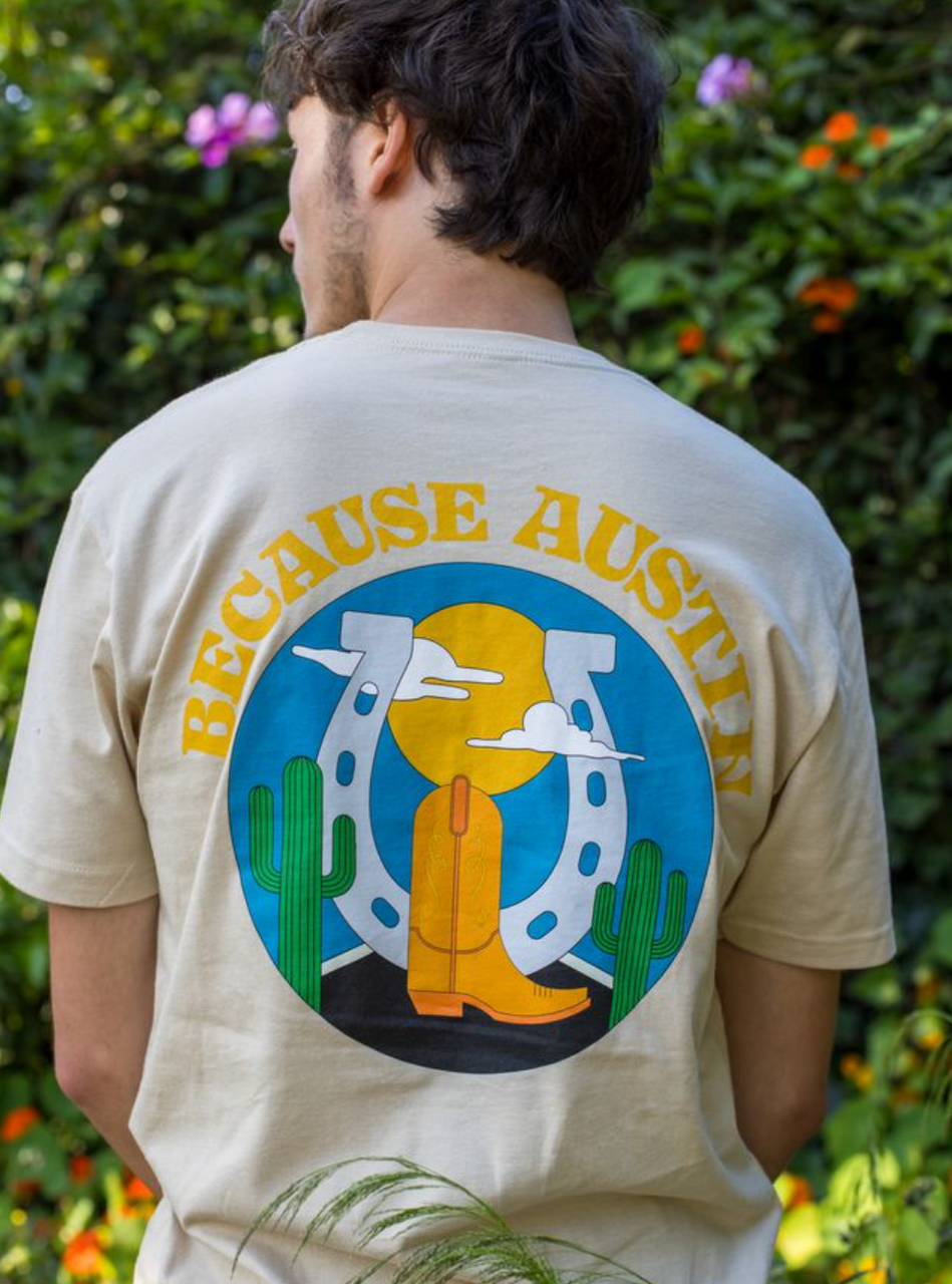 Because Weekend Austin Boot Tee