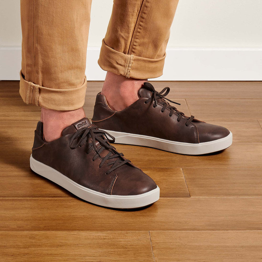 Olukai Men's Lae'ahi Li 'Ili Leather Sneakers