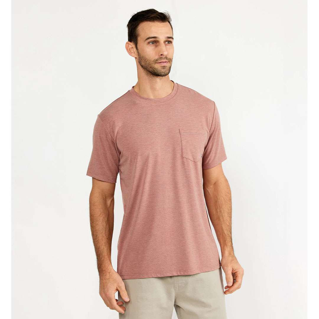 Home 25 Free Fly Men's Bamboo Flex Pocket Tee