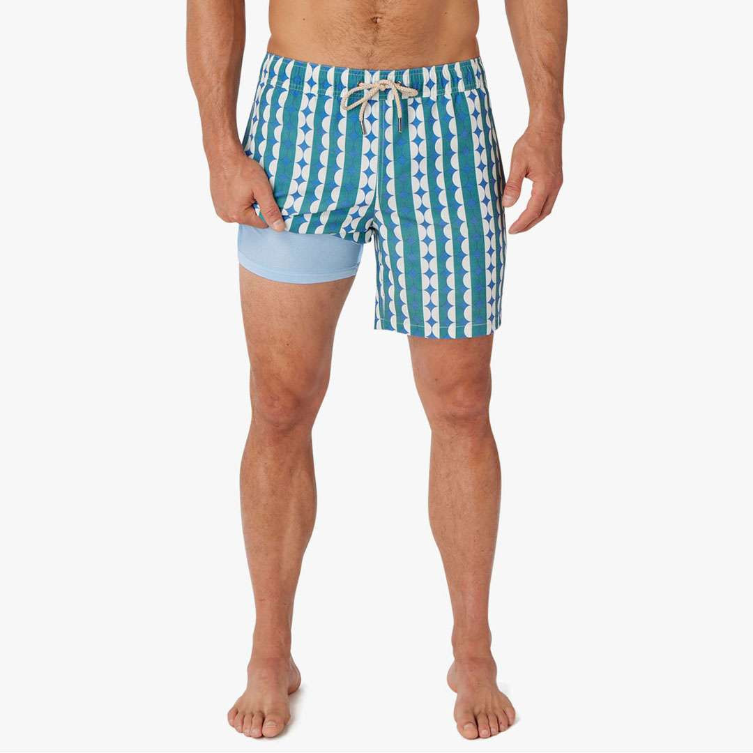 Fair Harbor Men's The Bayberry 7" Swim Trunks - Green Dots 3 Fair Harbor Men's The Bayberry 7" Swim Trunks - Green Dots