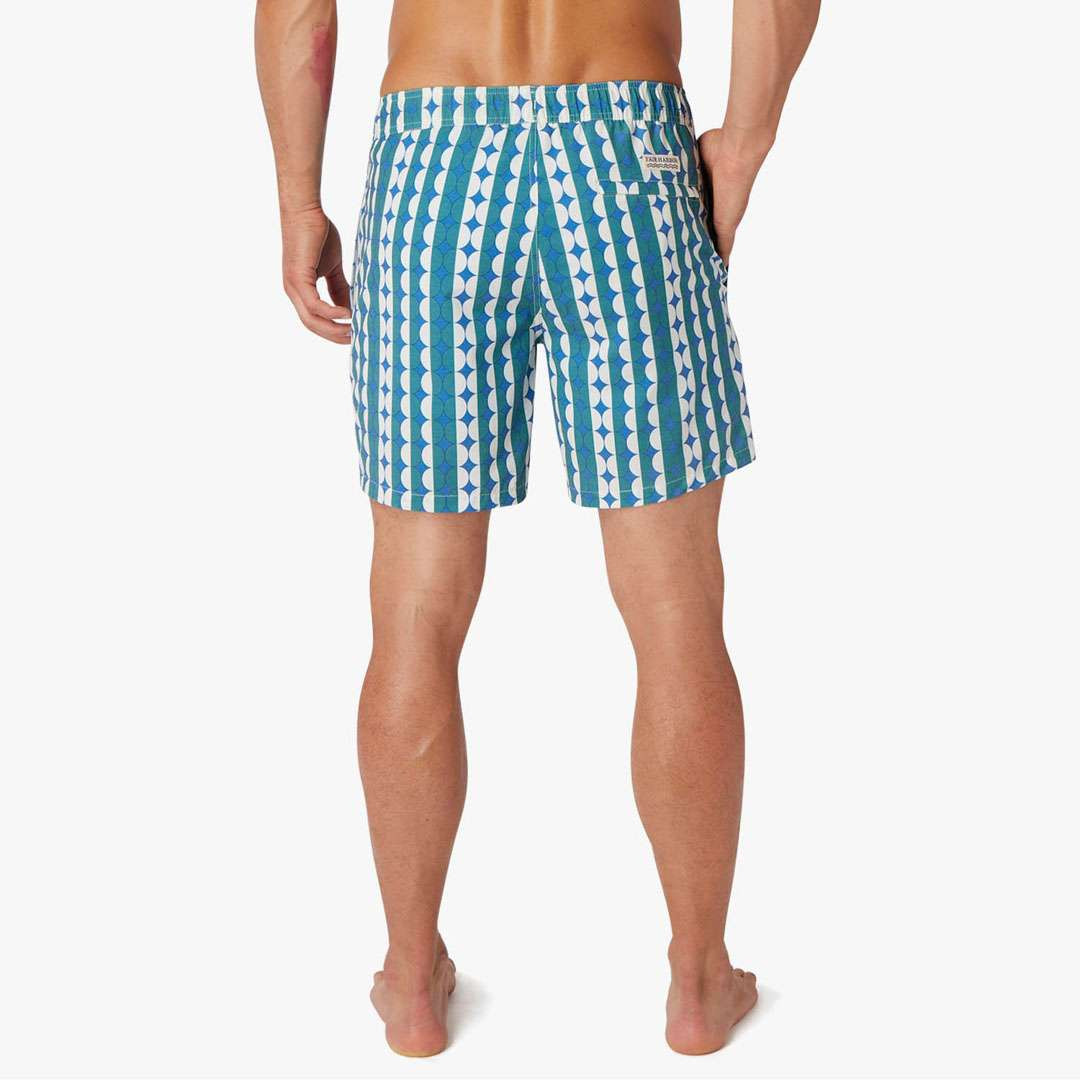 Fair Harbor Men's The Bayberry 7" Swim Trunks - Green Dots 5 Fair Harbor Men's The Bayberry 7" Swim Trunks - Green Dots