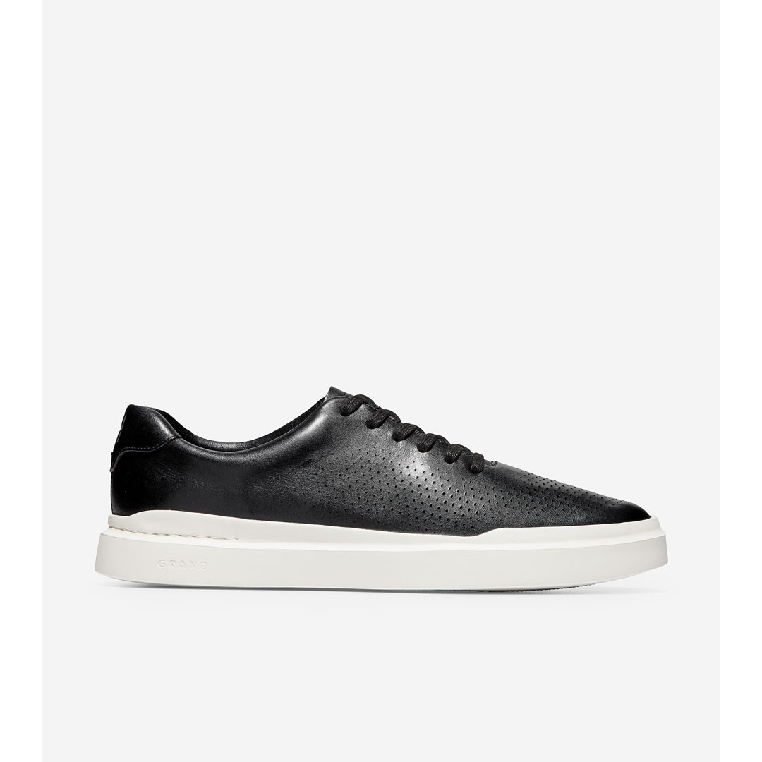 Men's GrandPrø Rally Laser Cut Sneaker - Black