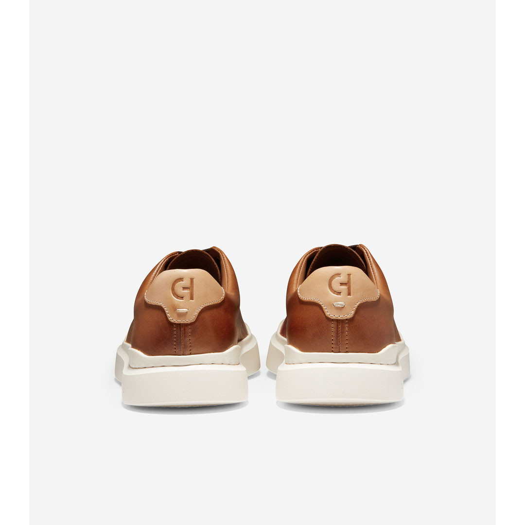 Men's GrandPrø Rally Laser Cut Sneaker - British Tan/ Ivory 4 Men's GrandPrø Rally Laser Cut Sneaker - British Tan/ Ivory