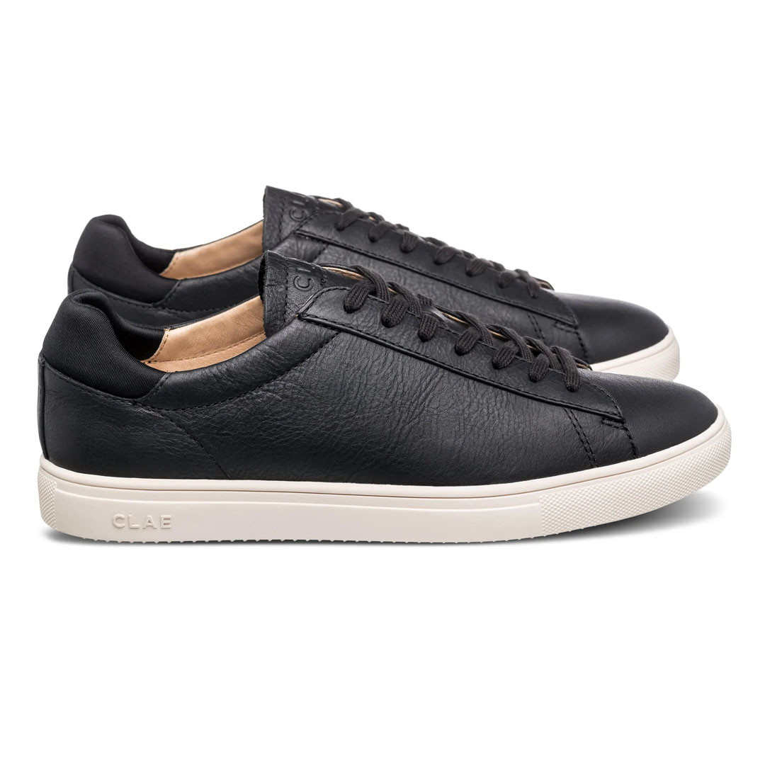 Clae Men's Bradley Essentials Leather Sneakers - Black Milled