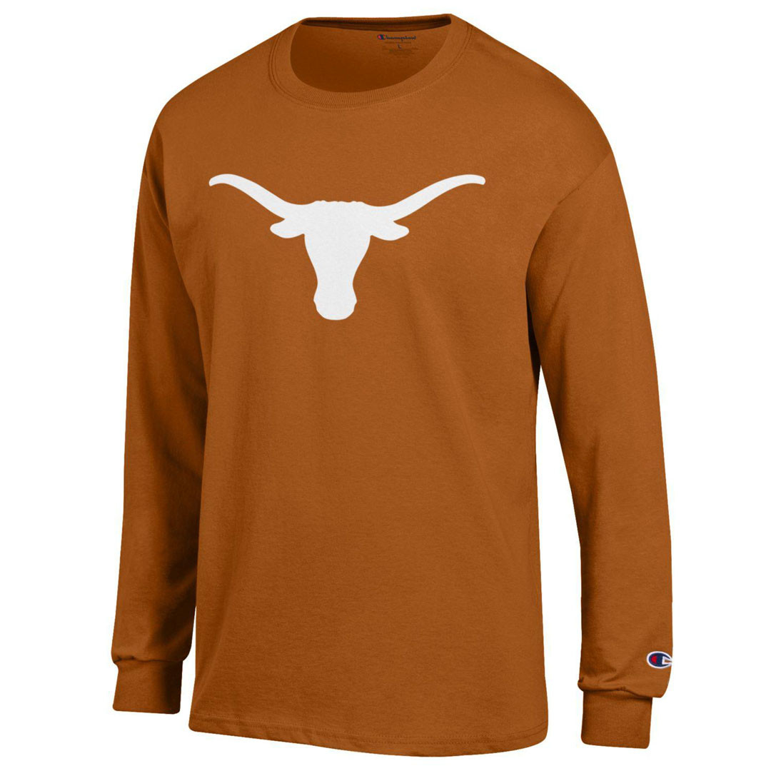 Home 21 Texas Longhorns Champion Jersey Long Sleeve Tee - Texas Orange