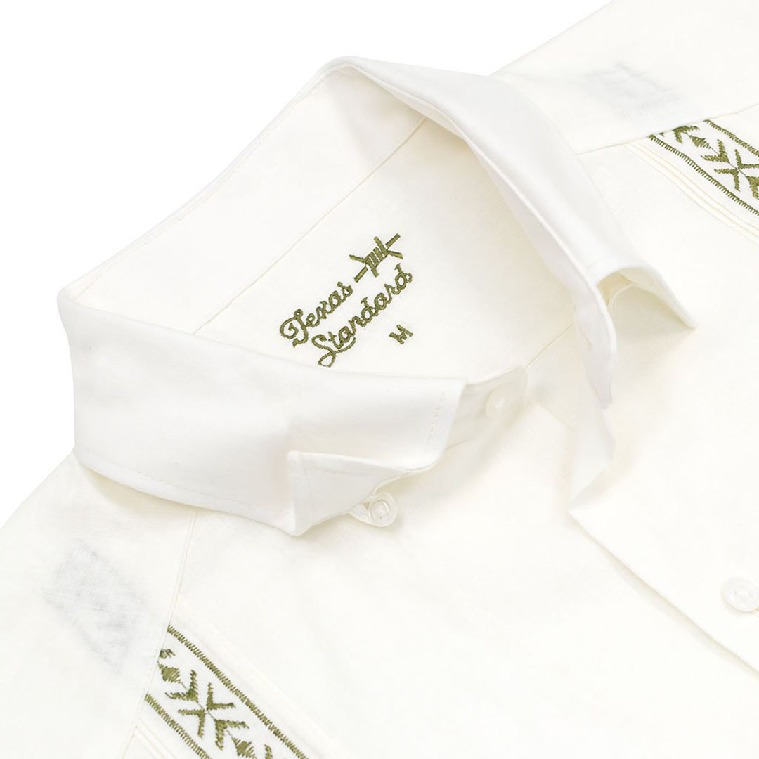 Texas Standard Men's Tejas Guayabera Shirt - Flores 2 Texas Standard Men's Tejas Guayabera Shirt - Flores