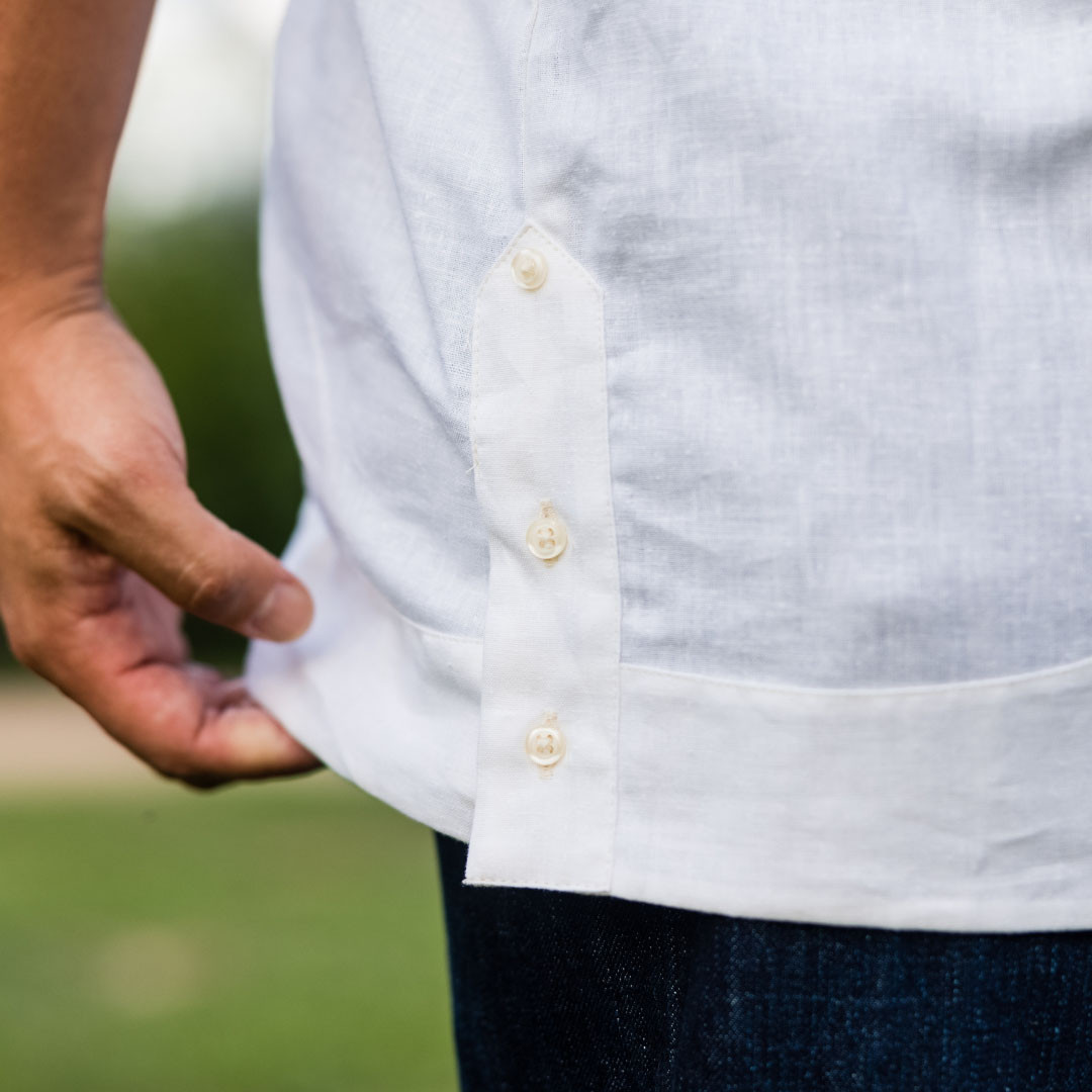 Texas Standard Men's Tejas Guayabera Shirt - Flores 8 Texas Standard Men's Tejas Guayabera Shirt - Flores