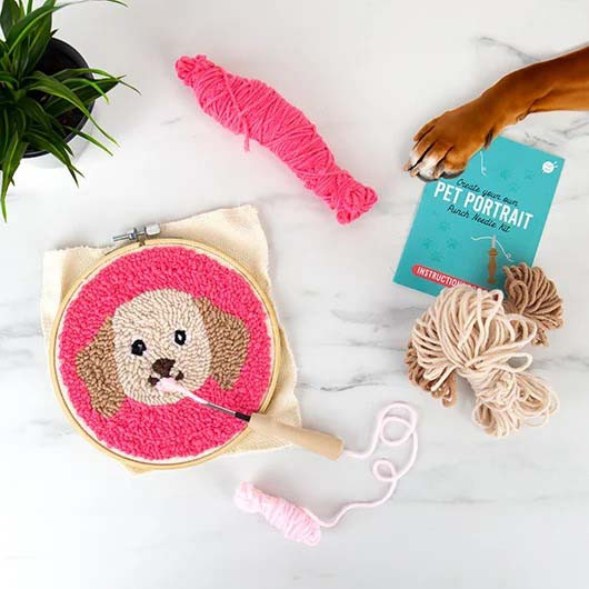 Gift Republic Dog Punch Needle Kit 3 Gift Republic Dog Punch Needle Kit